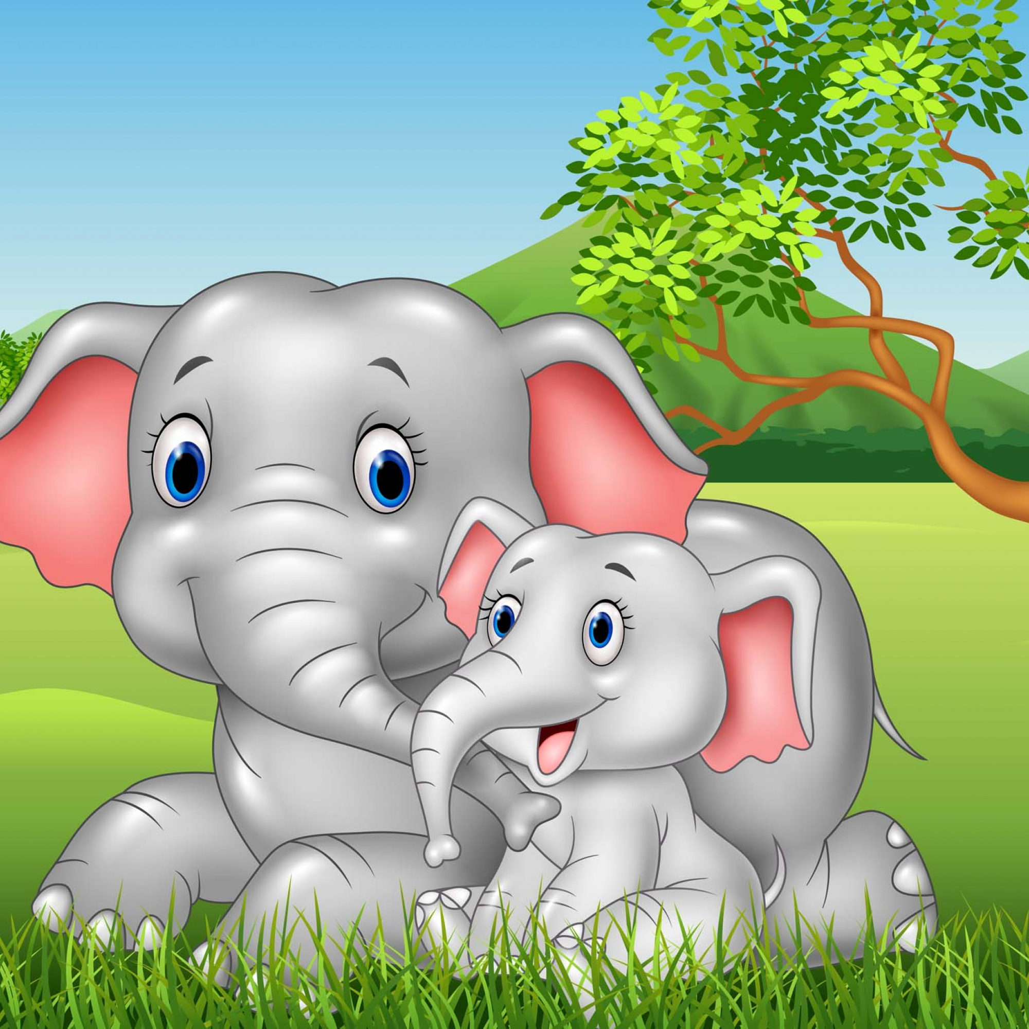 Есть мама у слоненка. Слониха и Слоненок для детей. Слоненок с мамой. Слоники мультяшные. Слоник с мамой.